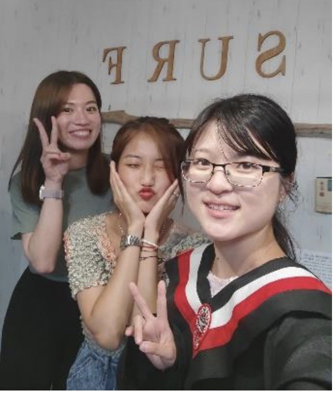 蔡舒伃於日本大阪大學交換的照片